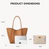 imageBOSTANTEN Purses for Women Trendy Travel Shoulder Bag Ladies Designer Tote Handbag 2025 114quot x 3quot x 122quotBrown