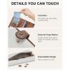 imageBOSTANTEN Quilted Crossbody Bags for Women  Slim Wallet Women Leather RFID Blocking Credit Card Holder