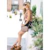 imageBOSTANTEN Quilted Crossbody Bags for Women Vegan Leather Purses Small Shoulder Handbags with Wide StrapPink