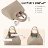 imageBOSTANTEN Satchel Purses for Women Trendy Slouchy Bags Vegan Leather Shoulder Bag Designer Purses with Adjustable StrapApricot