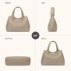 imageBOSTANTEN Satchel Purses for Women Trendy Slouchy Bags Vegan Leather Shoulder Bag Designer Purses with Adjustable StrapApricot