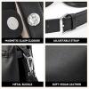 imageBOSTANTEN Satchel Purses for Women Trendy Slouchy Bags Vegan Leather Shoulder Bag Designer Purses with Adjustable StrapBblack