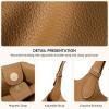 imageBOSTANTEN Satchel Purses for Women Trendy Slouchy Bags Vegan Leather Shoulder Bag Designer Purses with Adjustable StrapBrown