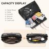 imageBOSTANTEN Shoulder Bag for Women Small Purse Vegan Leather Quilted Crossbody Bags With Chain Trendy Ladies HandbagsBlack