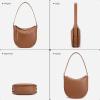 imageBOSTANTEN Shoulder Bag for Women Trendy Crossbody Purses Vegan Leather Handbag With Adjustable StrapBrown