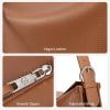 imageBOSTANTEN Shoulder Bag for Women Trendy Crossbody Purses Vegan Leather Handbag With Adjustable StrapBrown