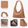 imageBOSTANTEN Shoulder Bag for Women Trendy Summer Hobo Handbag Purse Tophandlde Tote BagBrown