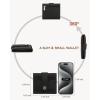 imageBOSTANTEN Slim Wallet for Women Small RFID Blocking Credit Card Holder Leather Bifold Wallets with Zipper Coin Pocket BeigeBrownBlack
