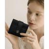 imageBOSTANTEN Slim Wallet for Women Small RFID Blocking Credit Card Holder Leather Bifold Wallets with Zipper Coin Pocket BeigeBrownBlack