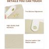 imageBOSTANTEN Slim Wallet for Women Small RFID Blocking Credit Card Holder Leather Bifold Wallets with Zipper Coin Pocket BeigeBrownKhakiBeige
