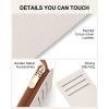 imageBOSTANTEN Slim Wallet for Women Small RFID Blocking Credit Card Holder Leather Bifold Wallets with Zipper Coin Pocket BeigeBrownSBeigeBrown