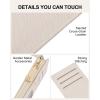 imageBOSTANTEN Slim Wallet for Women Small RFID Blocking Credit Card Holder Leather Bifold Wallets with Zipper Coin Pocket BeigeBrownSWhite