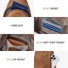 imageBOSTANTEN Sling Bag Cross Body Bag Trendy Leather Crossbody Purse Chest Bag with Adjustable Guitar Strap for TravelTricolor Mix