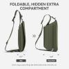 imageBOSTANTEN Sling Bag for Women Crossbody Bag Travel Cross Body Purse Large Fanny Waist Pack WaterResistantGreen