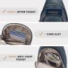 imageBOSTANTEN Sling Bag for Women Leather Crossbody Bag Vintage Cross Body Purse for Travel with Guitar Strap Bohemian StyleBlue