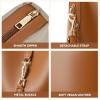 imageBOSTANTEN Small Bucket Bag for Women Crossbody Bags Trendy Vegan Leather Shoulder Purses Designer Ladies HandbagsBrown