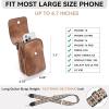 imageBOSTANTEN Small Crossbody Bags for Women Cell Phone Purse Leather Wallet Handbags with Card SlotsA02black With Brown