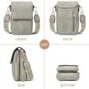 imageBOSTANTEN Small Crossbody Bags for Women Cell Phone Purse Leather Wallet Handbags with Card SlotsA06grey