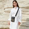 imageBOSTANTEN Small Crossbody Bags for Women Cell Phone Purse Leather Wallet Handbags with Card SlotsA09checkered Black With Coffee