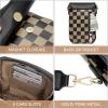 imageBOSTANTEN Small Crossbody Bags for Women Cell Phone Purse Leather Wallet Handbags with Card SlotsA09checkered Black With Coffee