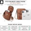 imageBOSTANTEN Small Crossbody Bags for Women Cell Phone Purse Leather Wallet Handbags with Card SlotsB01brown