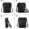 imageBOSTANTEN Small Crossbody Bags for Women Cell Phone Purse Leather Wallet Handbags with Card SlotsB01retro Black