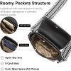 imageBOSTANTEN Small Crossbody Bags for Women Cell Phone Purse Leather Wallet Handbags with Card SlotsB01retro Black