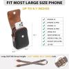 imageBOSTANTEN Small Crossbody Bags for Women Cell Phone Purse Leather Wallet Handbags with Card SlotsC01brown With Black