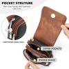 imageBOSTANTEN Small Crossbody Bags for Women Cell Phone Purse Leather Wallet Handbags with Card SlotsC01brown With Black