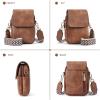 imageBOSTANTEN Small Crossbody Bags for Women Cell Phone Purse Leather Wallet Handbags with Card SlotsC01retro Brown