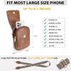 imageBOSTANTEN Small Crossbody Bags for Women Cell Phone Purse Leather Wallet Handbags with Card SlotsC01retro Brown