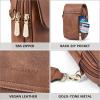 imageBOSTANTEN Small Crossbody Bags for Women Cell Phone Purse Leather Wallet Handbags with Card SlotsC01retro Brown