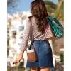 imageBOSTANTEN Small Crossbody Bags for Women Designer Zip Cell Phone Purse Shoulder Handbags Wallet with Card SlotsCbeige With Brown