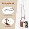 imageBOSTANTEN Small Crossbody Bags for Women Designer Zip Cell Phone Purse Shoulder Handbags Wallet with Card SlotsCbeige With Brown