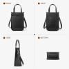 imageBOSTANTEN Small Crossbody Bags for Women Designer Zip Cell Phone Purse Shoulder Handbags Wallet with Card SlotsCblack