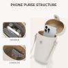 imageBOSTANTEN Small Crossbody Bags for Women Designer Zip Cell Phone Purse Shoulder Handbags Wallet with Card SlotsZbeige