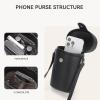 imageBOSTANTEN Small Crossbody Bags for Women Designer Zip Cell Phone Purse Shoulder Handbags Wallet with Card SlotsZblack