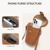 imageBOSTANTEN Small Crossbody Bags for Women Designer Zip Cell Phone Purse Shoulder Handbags Wallet with Card SlotsZbrown