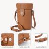 imageBOSTANTEN Small Crossbody Bags for Women Designer Zip Cell Phone Purse Shoulder Handbags Wallet with Card SlotsZbrown