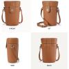 imageBOSTANTEN Small Crossbody Bags for Women Designer Zip Cell Phone Purse Shoulder Handbags Wallet with Card SlotsZbrown