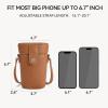 imageBOSTANTEN Small Crossbody Bags for Women Designer Zip Cell Phone Purse Shoulder Handbags Wallet with Card SlotsZbrown