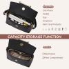 imageBOSTANTEN Small Crossbody Bags for Women Trendy Top Handle Shoulder Purse Vegan Leather Handbags with FlapBlack