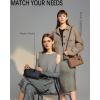 imageBOSTANTEN Small Crossbody Purse Leather Wristlet Purses for Women with Zipper Pocket Casual Clutch BagsBablack