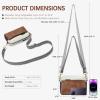 imageBOSTANTEN Small Crossbody Purse for Women Triple Zip Cell Phone Leather Handbag with Colored Shoulder StrapP04brown With Black