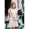 imageBOSTANTEN Small Crossbody Purse for Women Triple Zip Cell Phone Leather Handbag with Colored Shoulder StrapPink
