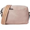 imageBOSTANTEN Small Crossbody Purse for Women Triple Zip Cell Phone Leather Handbag with Colored Shoulder StrapPink