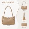 imageBOSTANTEN Small Hobo Bags for Women Shoulder Bag for Women Trendy Designer Fall Purse Vegan Leather HandbagAapricot