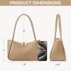 imageBOSTANTEN Small Hobo Bags for Women Shoulder Bag for Women Trendy Designer Fall Purse Vegan Leather HandbagAapricot