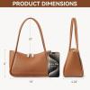 imageBOSTANTEN Small Hobo Bags for Women Shoulder Bag for Women Trendy Designer Fall Purse Vegan Leather HandbagAbrown