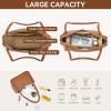 imageBOSTANTEN Small Hobo Bags for Women Shoulder Bag for Women Trendy Designer Fall Purse Vegan Leather HandbagAbrown